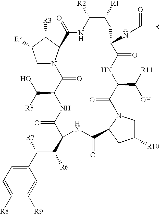 Echinocandin pharmaceutical formulations containing micelle-forming surfactants
