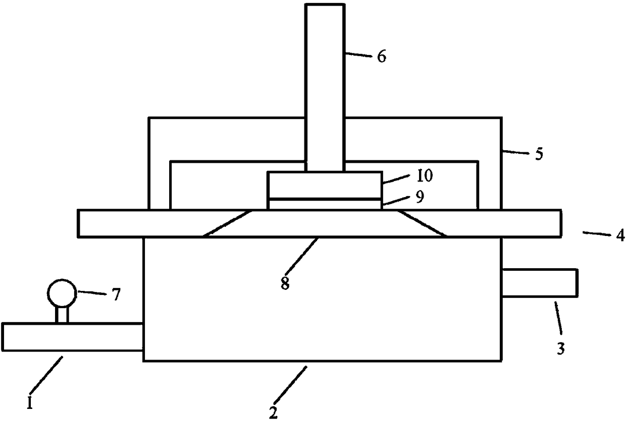 Method for testing adhesive property of coating material under pressure water-seepage condition