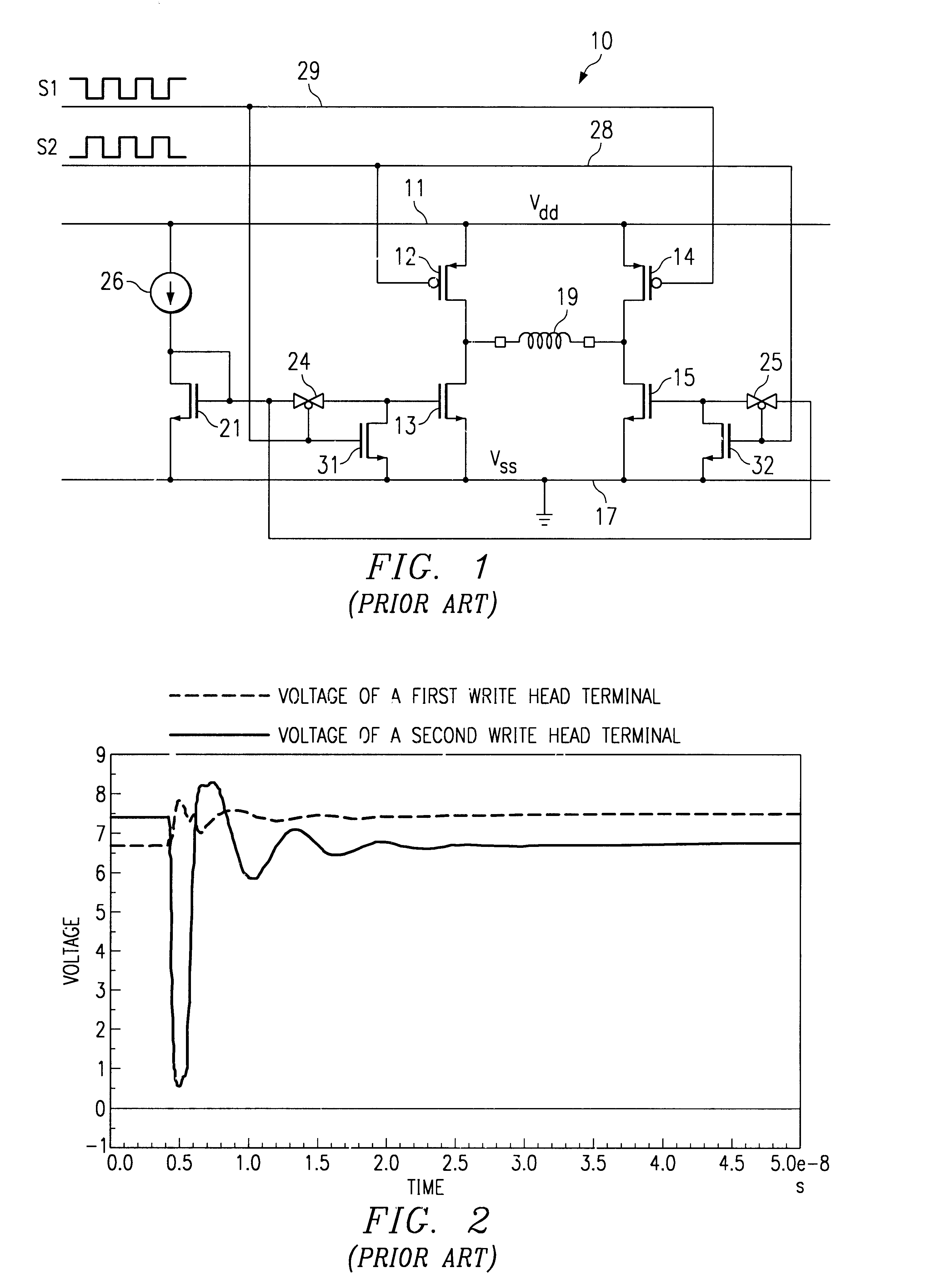 Method for differentially writing to a memory disk