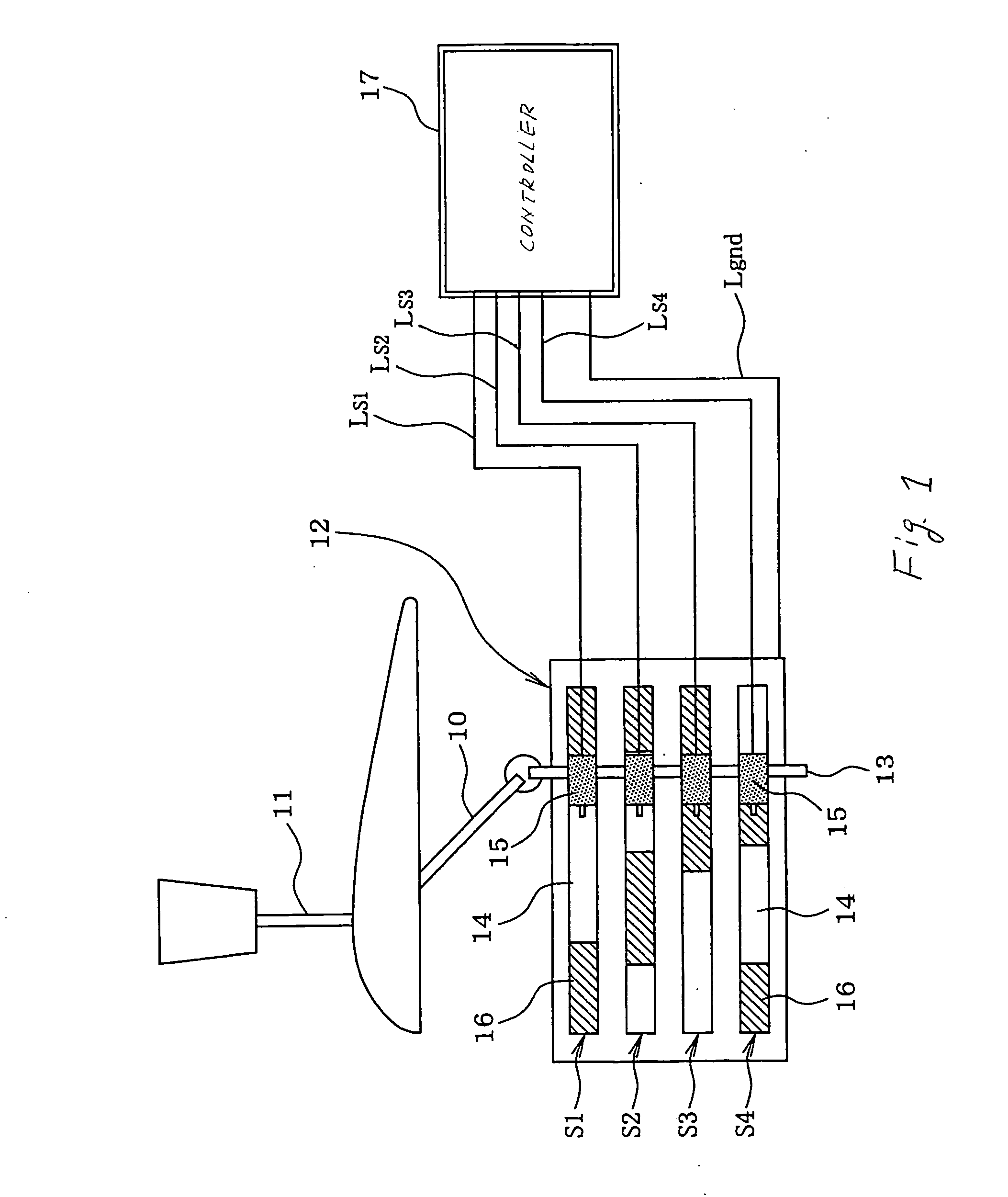 Automatic transmission control system with shift lever position sensor
