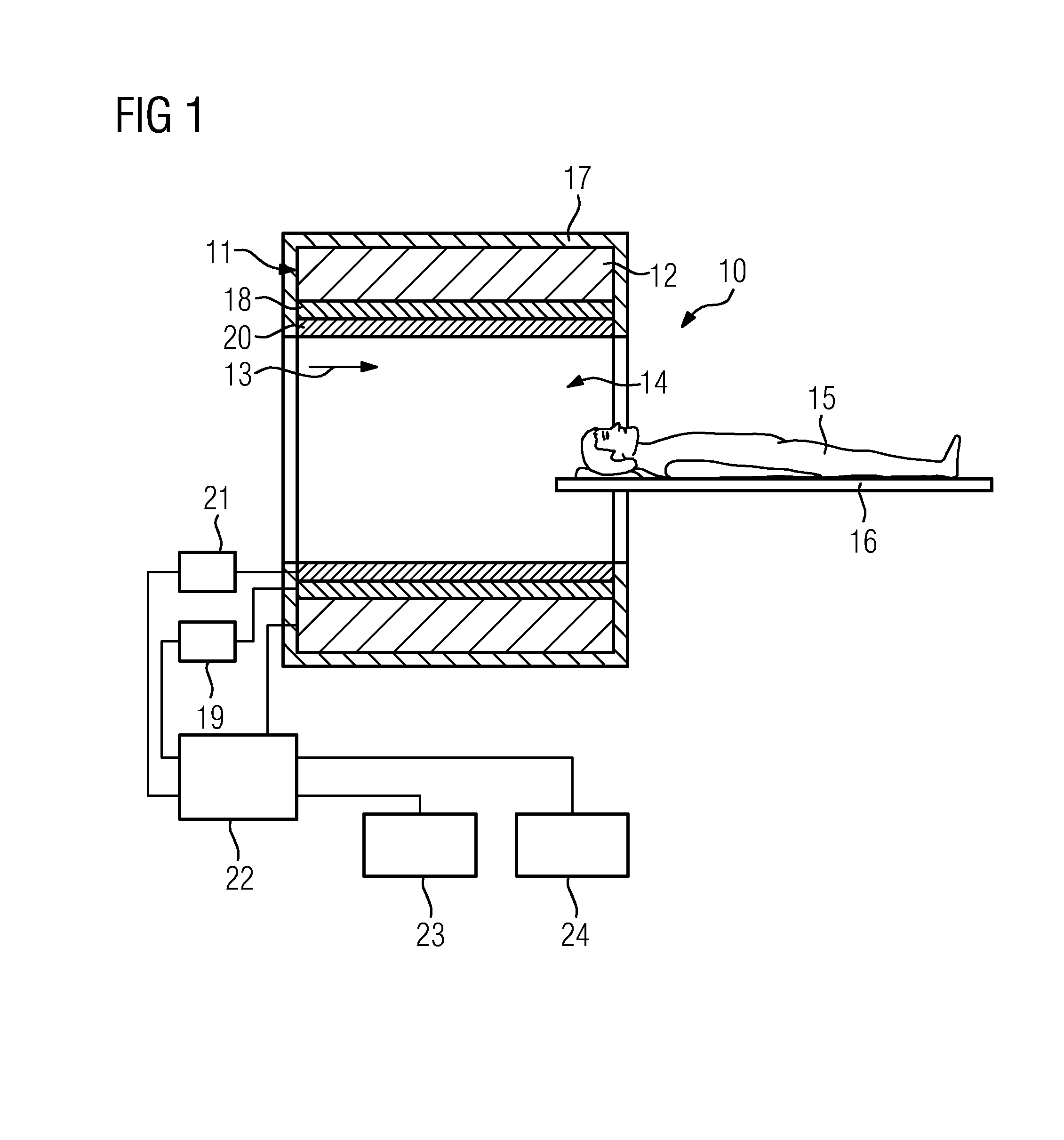 Enclosing device and a medical imaging device having the enclosing device