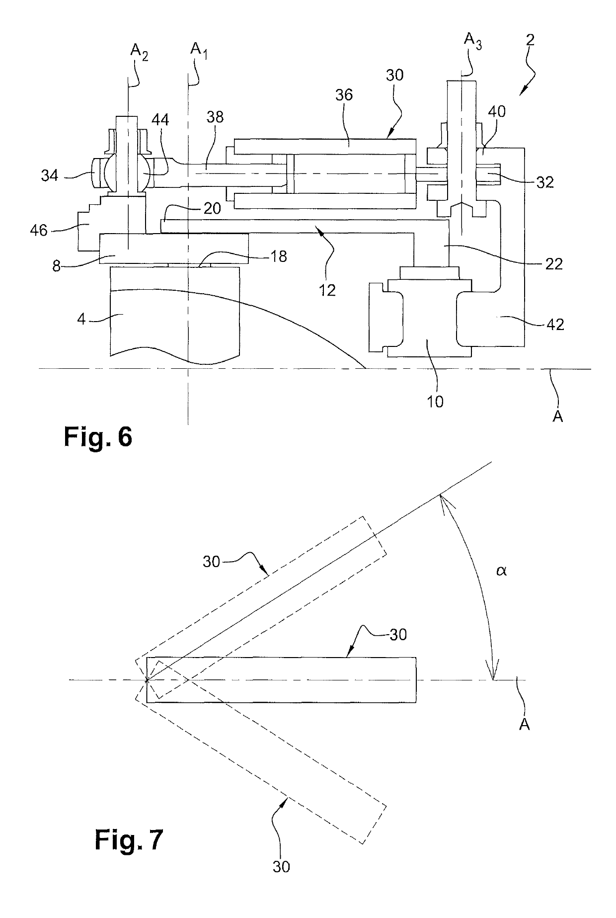 Assembly for controlling variable pitch vanes in a turbine engine