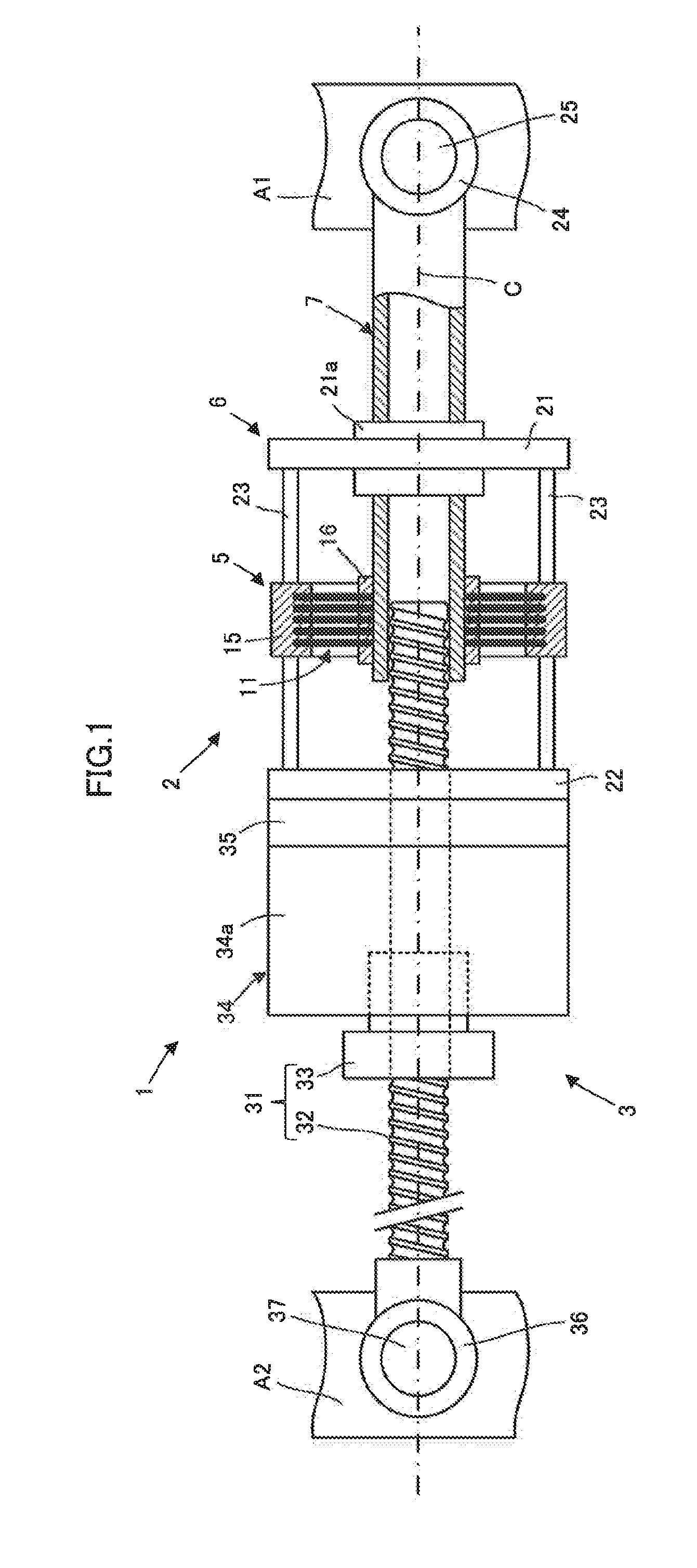 Spring mechanism and linear motion displacement mechanism