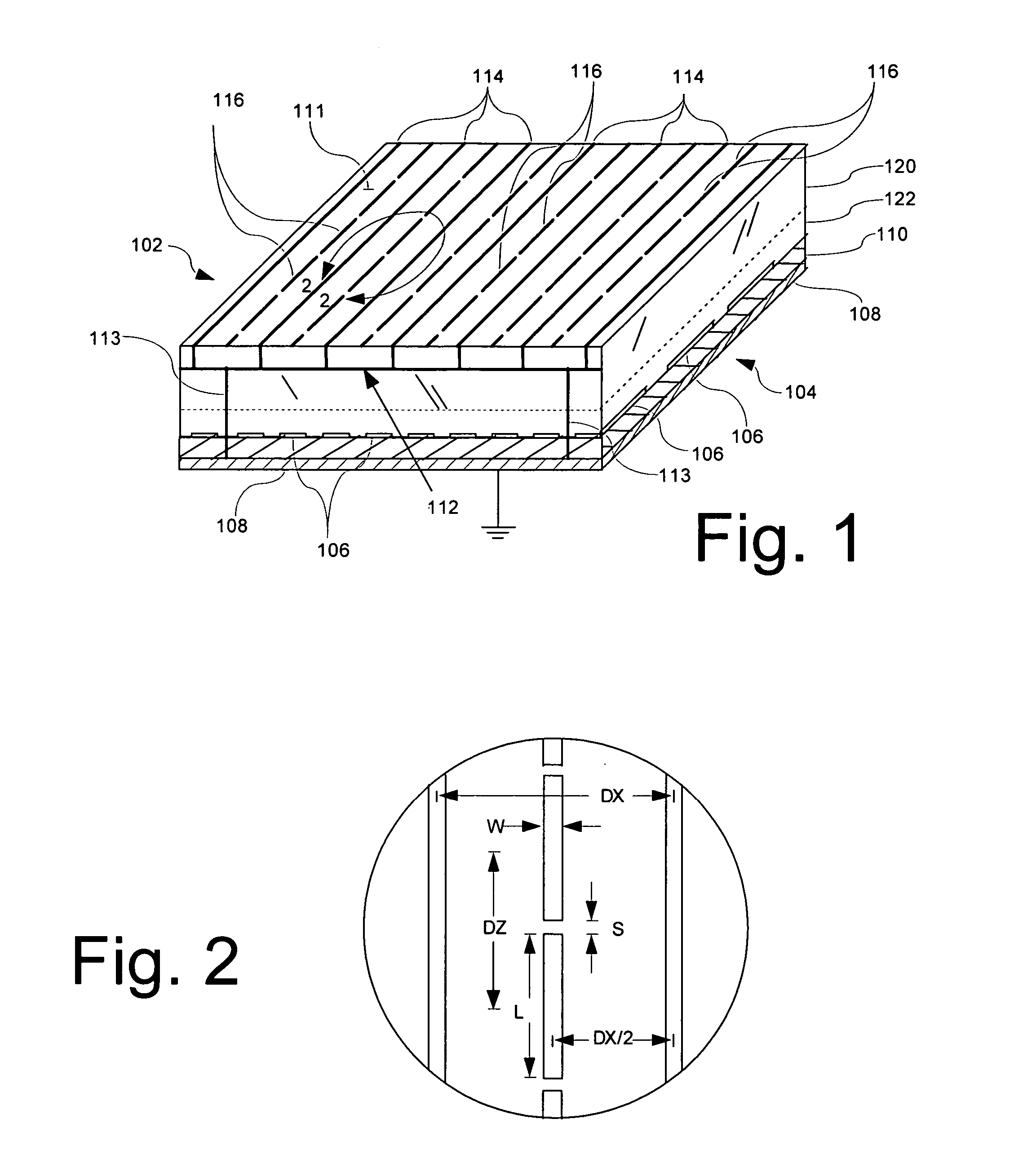 Radome with detuned elements and continuous wires