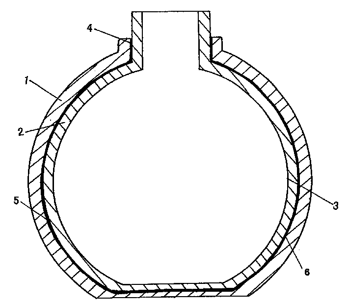 Metal container with glass lining and its making process