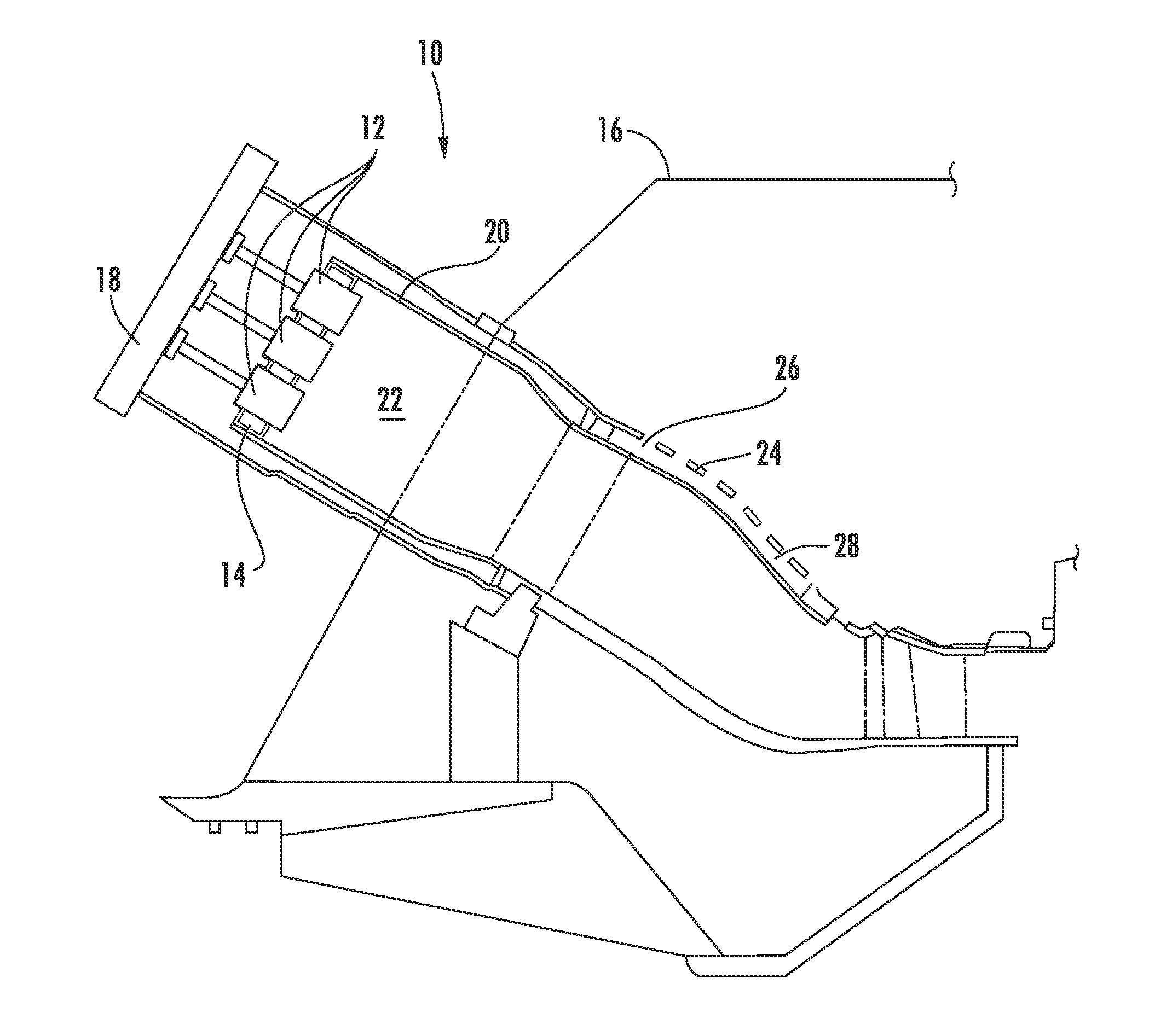 Apparatus and method for mixing fuel in a gas turbine nozzle