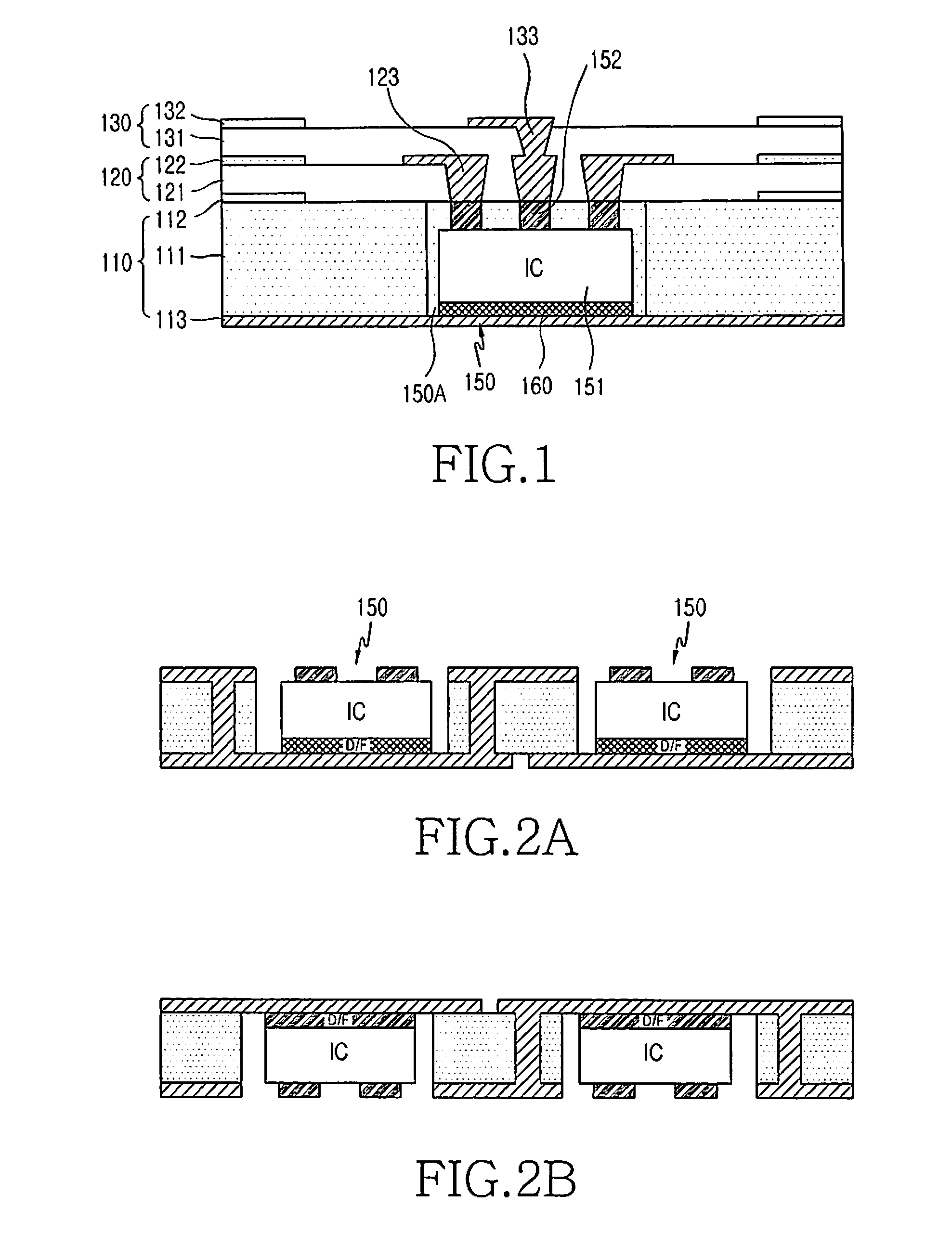 Printed circuit board having built-in integrated circuit package and fabrication method therefor