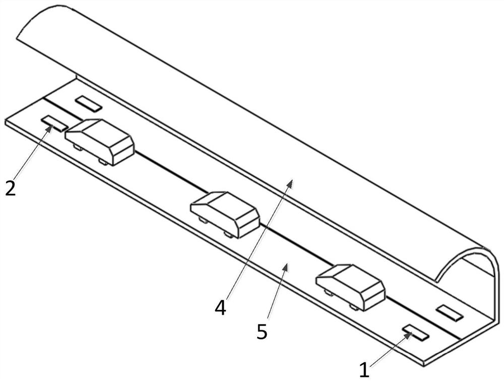 Whole-course monitoring system and monitoring method for driving in tunnel