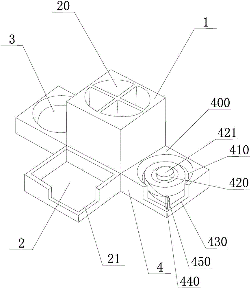 Combined type office supply placing frame