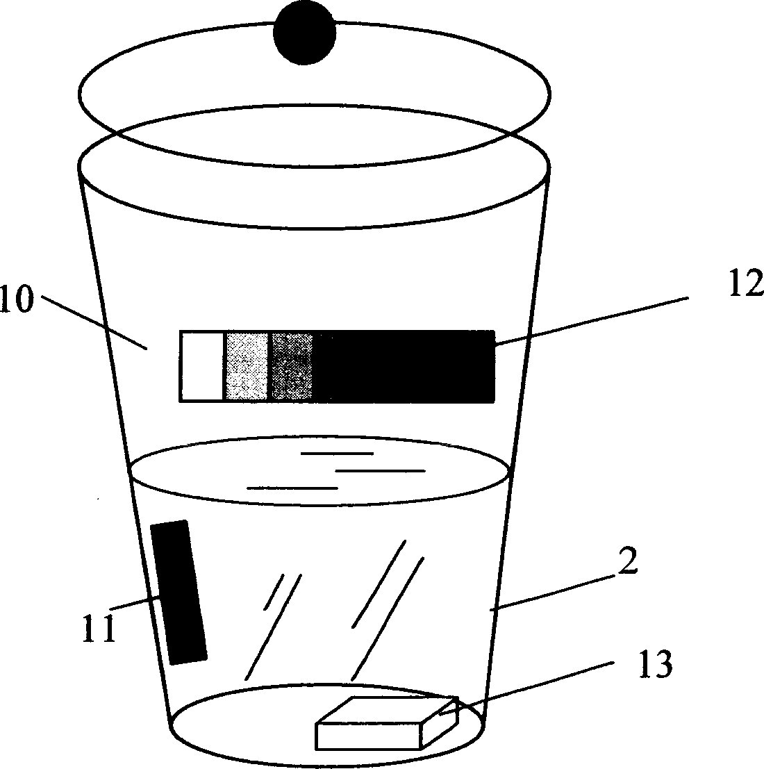 Non-electric heat type edible utensil with temperature display function