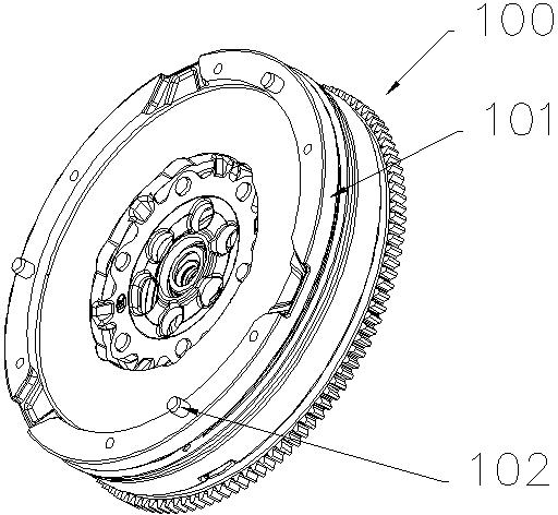 Lifting device for flywheel assembly
