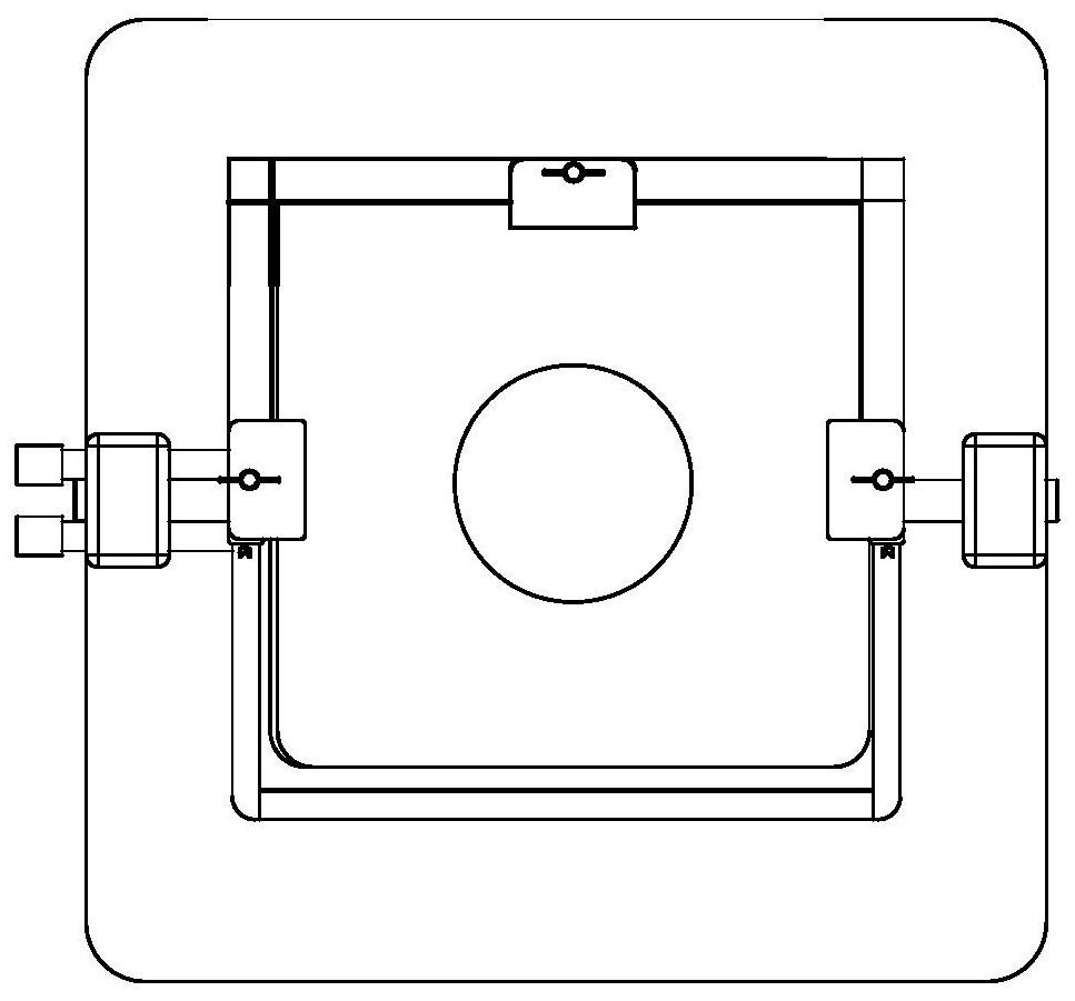 Integrated assembling device for direct-current extra-high-voltage ceramic internal insulation supporting piece and connecting part