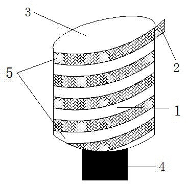 Food packaging bag made of grease-proof paper