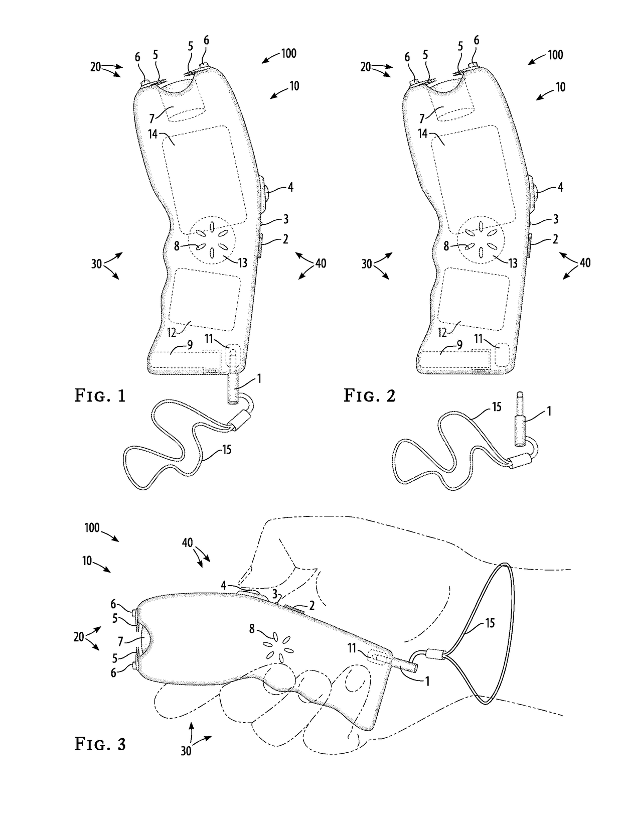 Hand-held personal-protection shock device