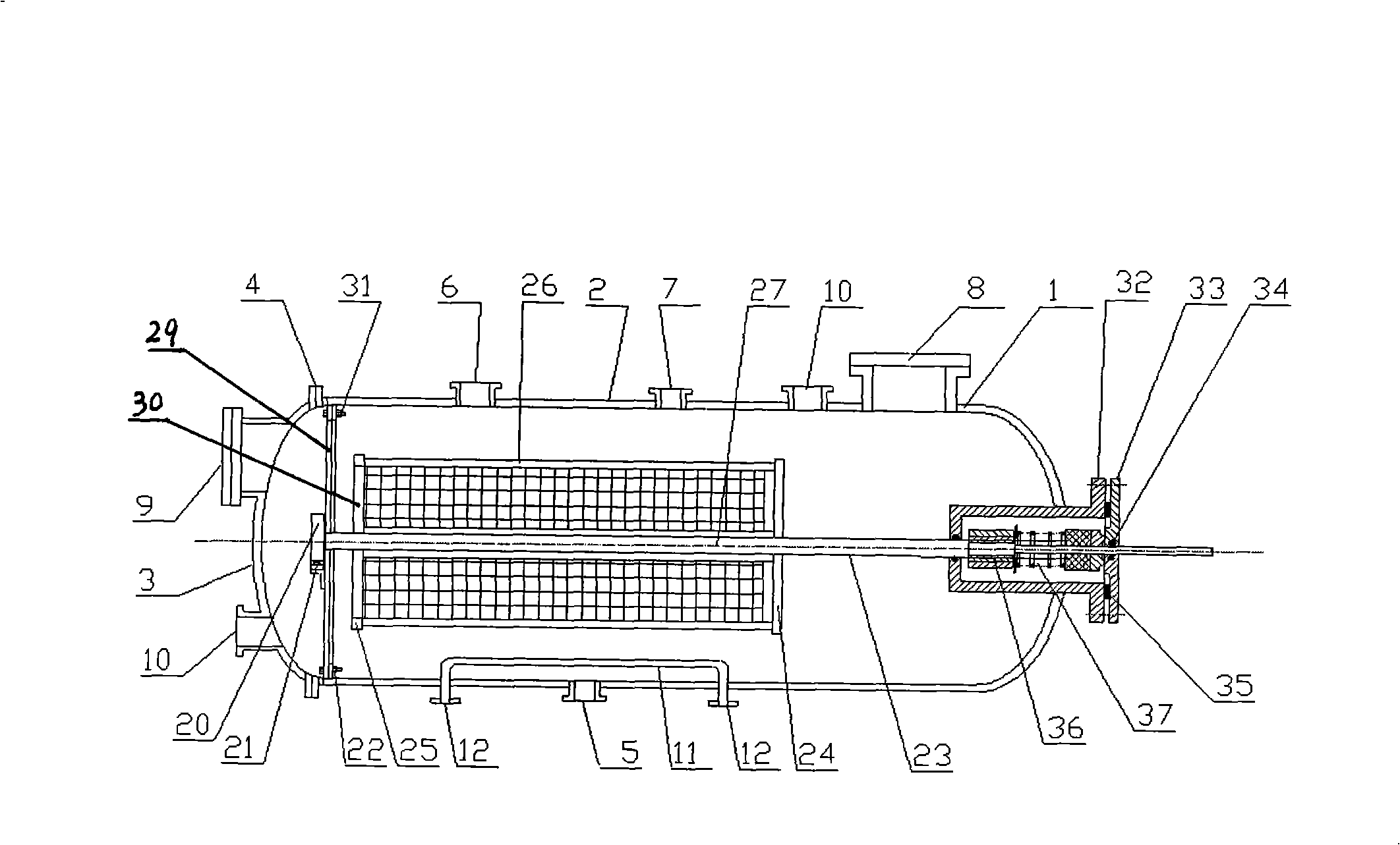 Apparatus for processing fiber and yarn by liquid ammonia