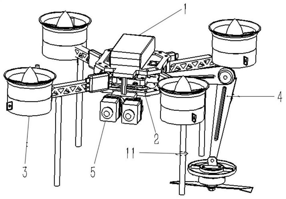 Tobacco flying topping robot