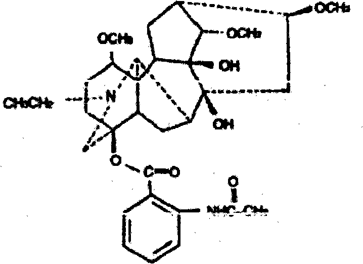 Separation and purification method for lappaconitine