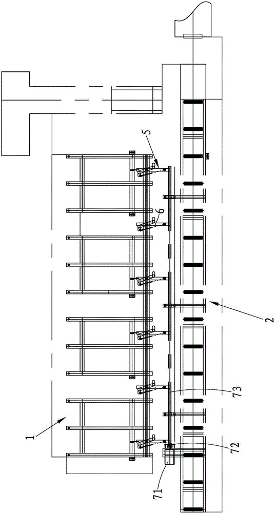 Automatic overturning and feeding device of copper bars