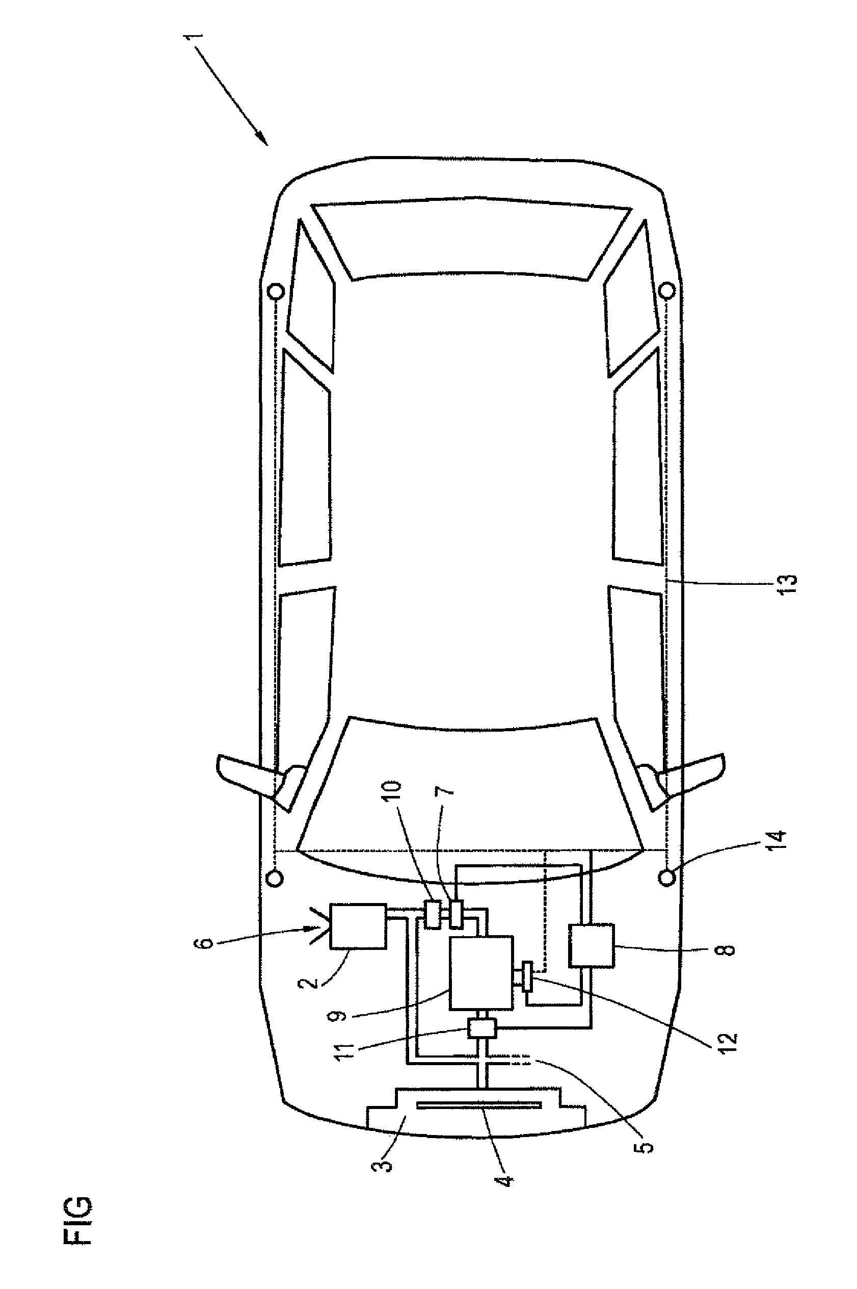 Motor vehicle with battery cooling system