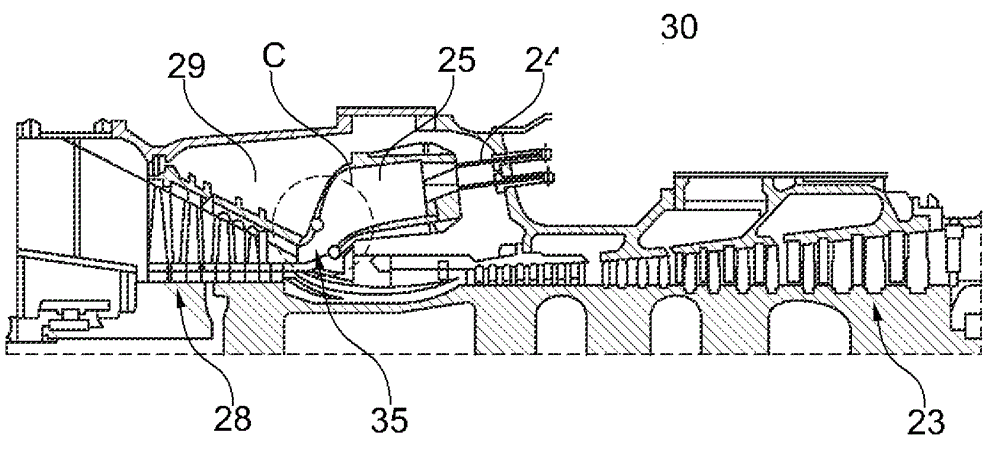 Method for recirculation of exhaust gas and gas turbine for conducting said method