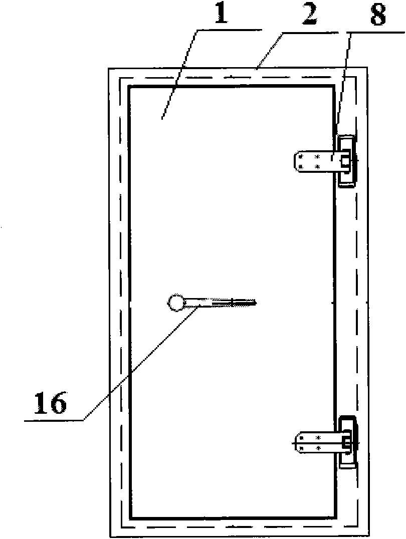 Shielding door