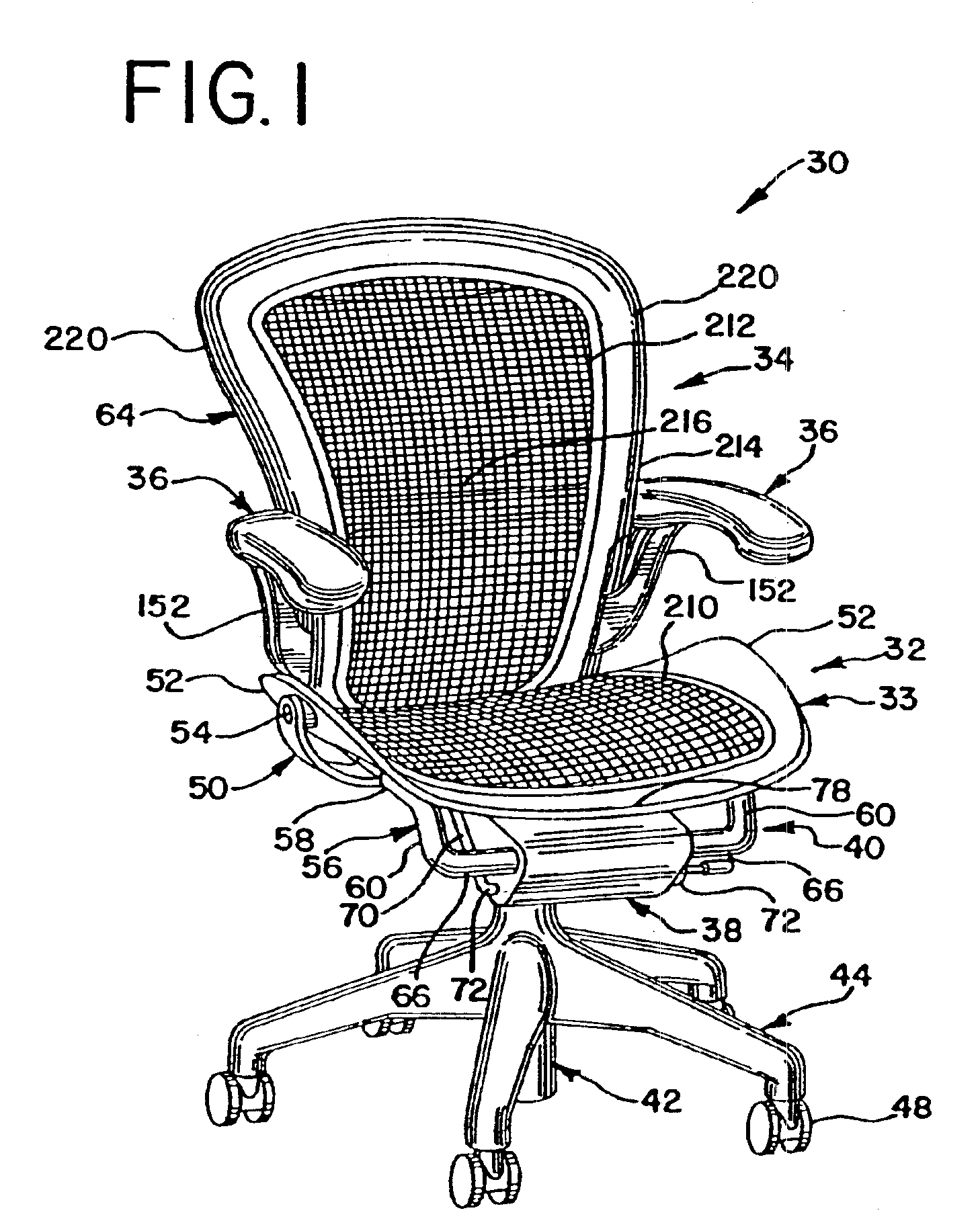 Chair with a linkage assembly