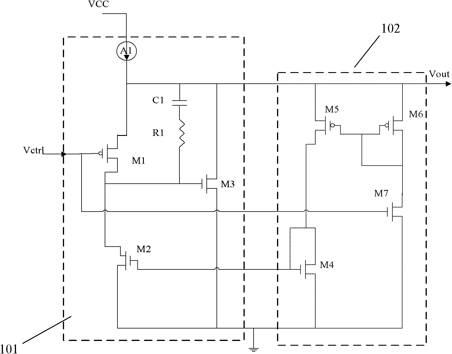 Voltage-to-current converter