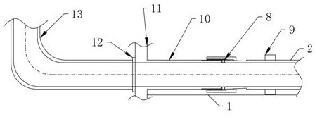 A method for laying a fusion-free double-layer sea pipe monitoring optical cable