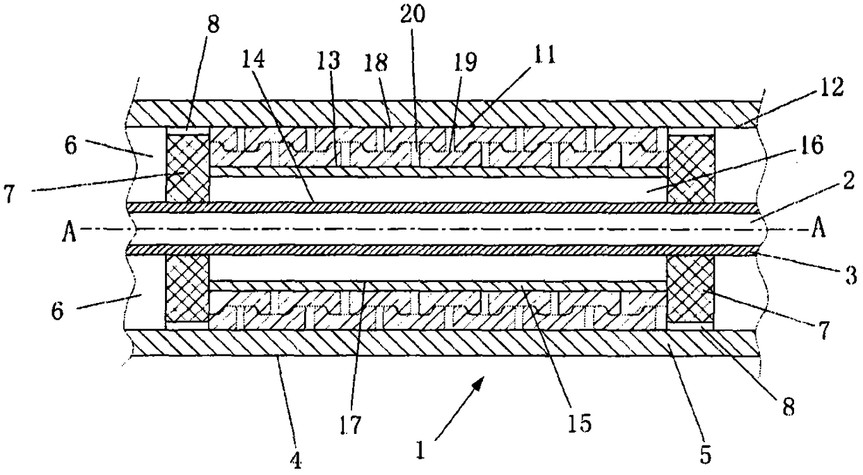 A buckle stopper for deep water pipes based on C-shaped cross-section deformation elements