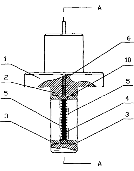 Vortex-street flow sensing measuring method and special sensor