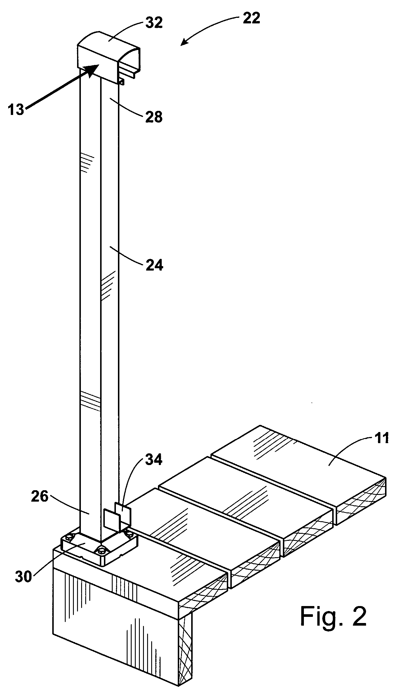 Post system for a railing