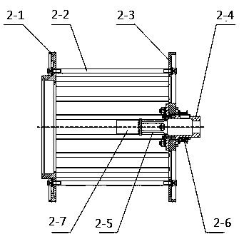 Cable winding and unwinding equipment arranged in power unit of tethered unmanned aerial vehicle