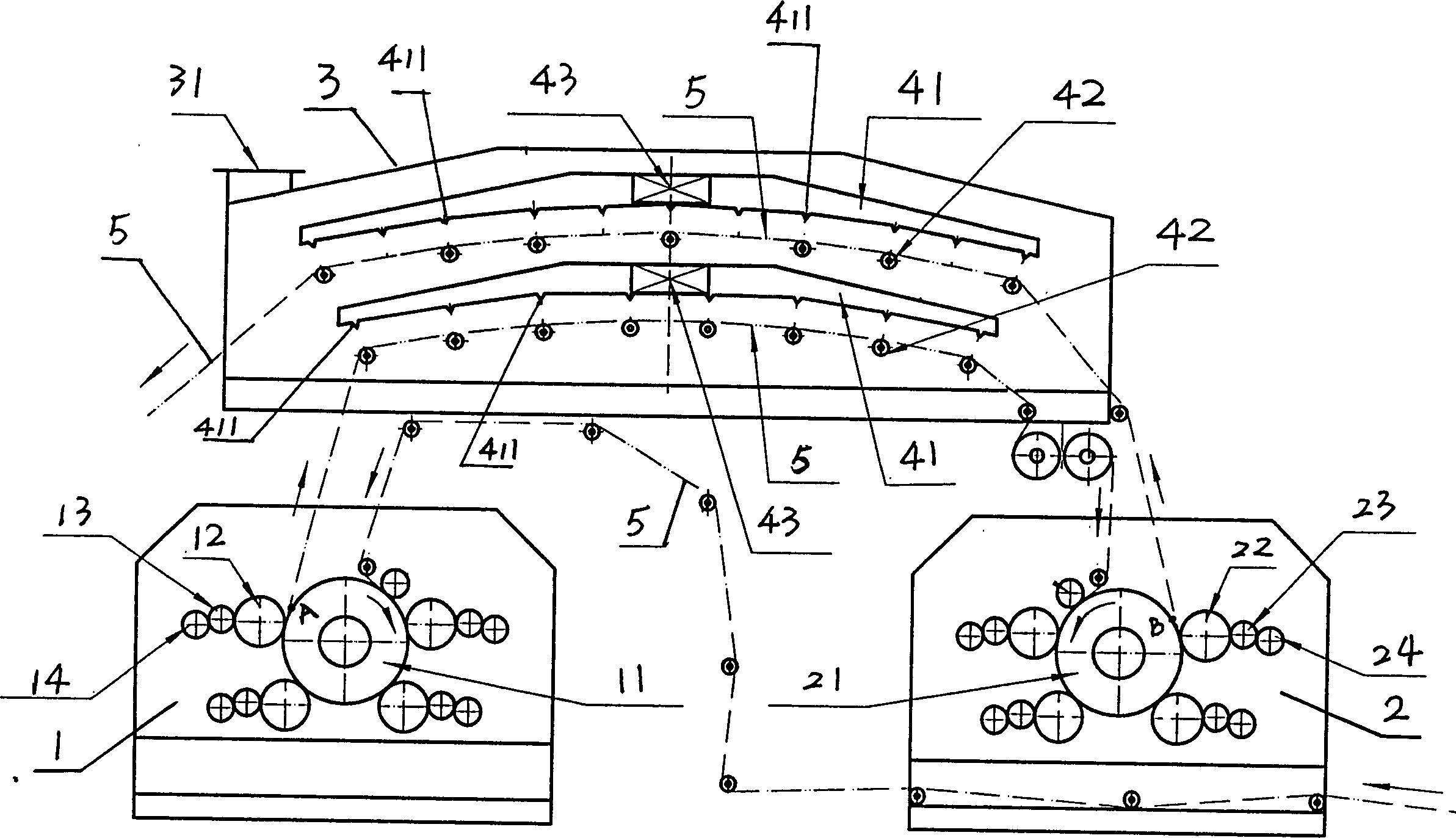 Double face printing apparatus and double face printing process