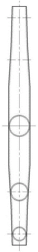 A thermal shrinkage forming method of a variable cross-section rectangular tube C-beam