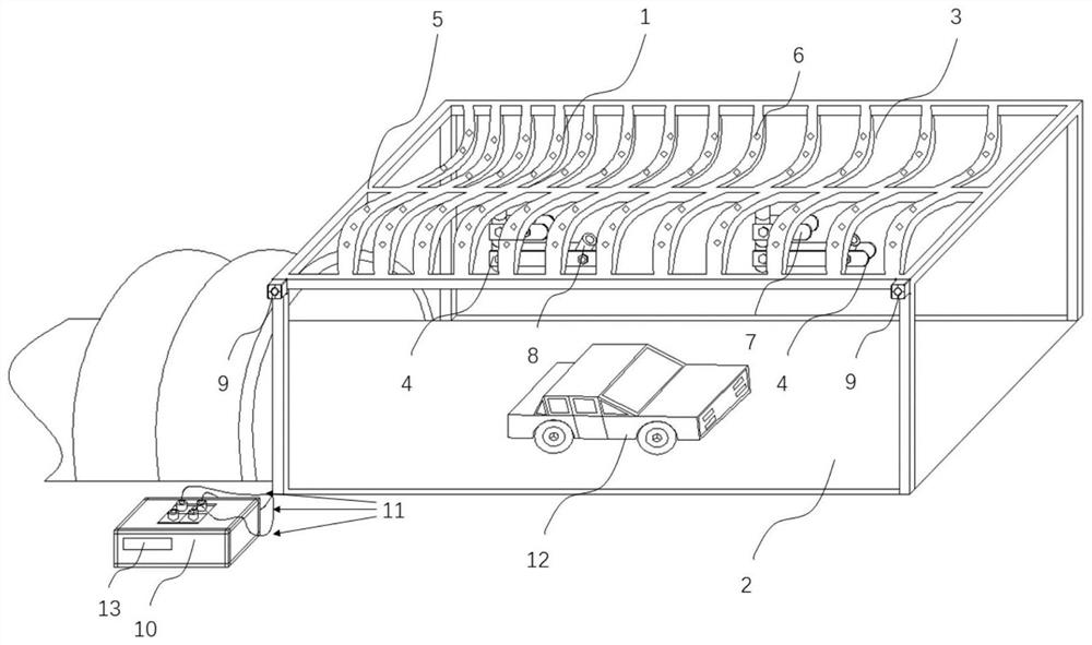 Tunnel dimming structure with pollutant degradation function