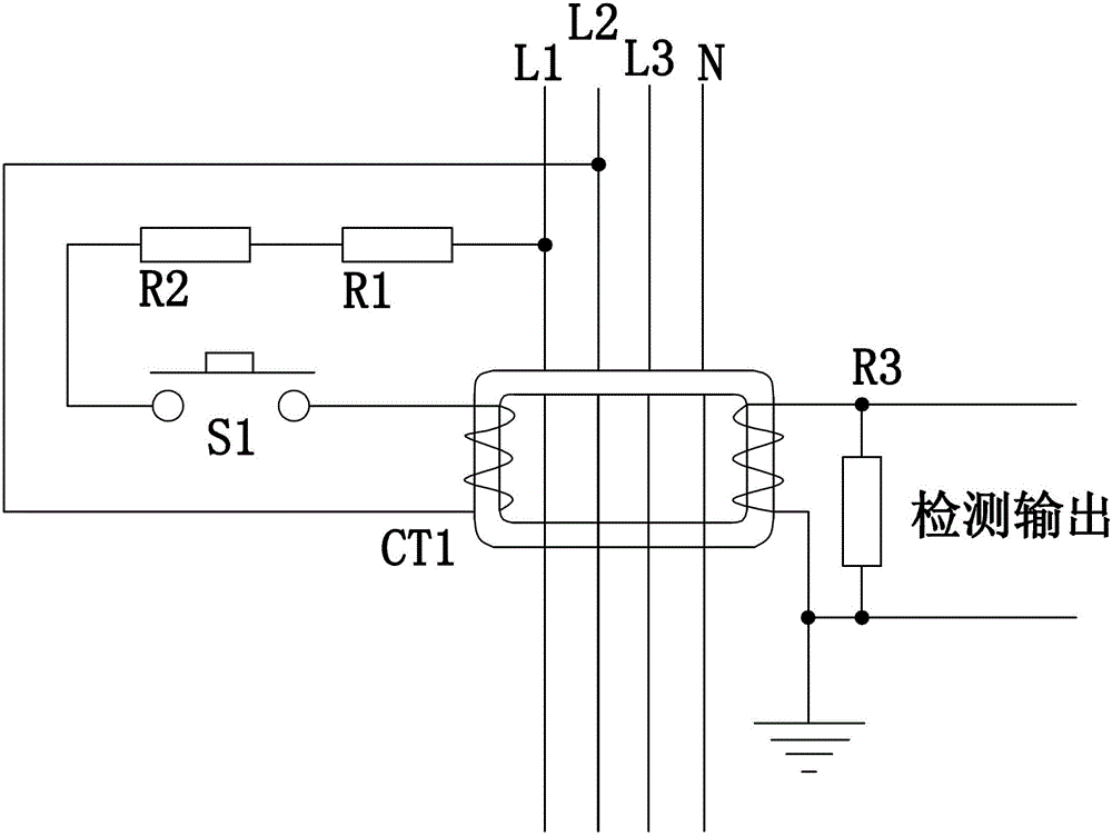 A Test Circuit for Residual Current Protection