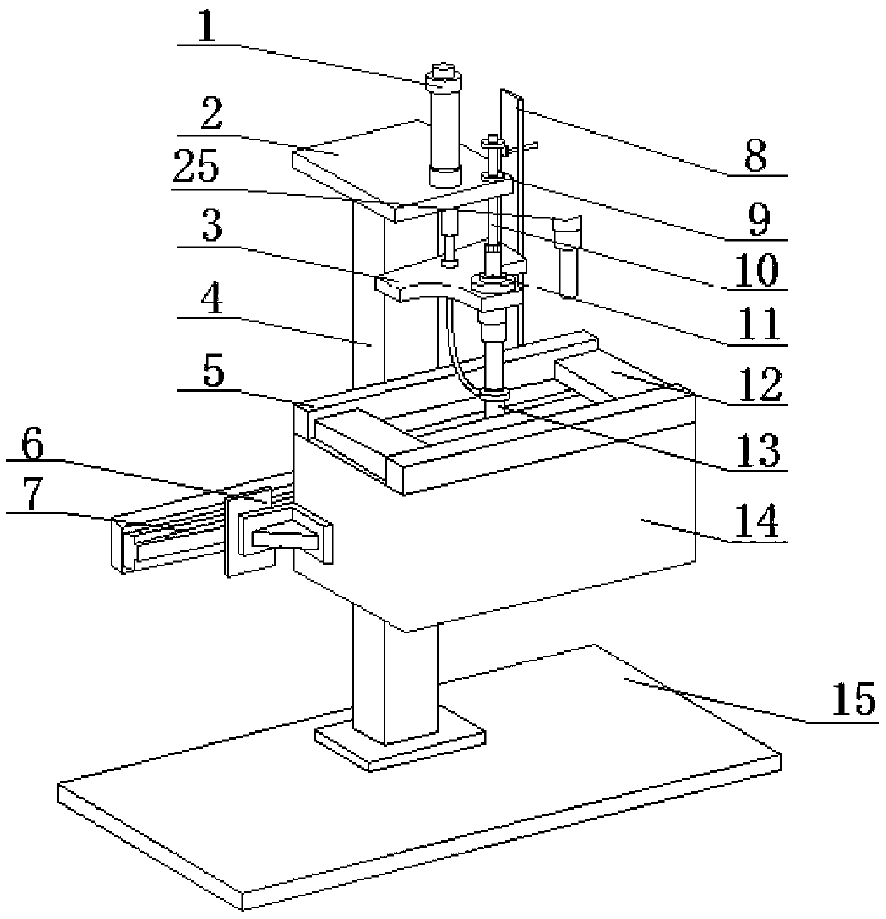 Automatic assembling device for hardware