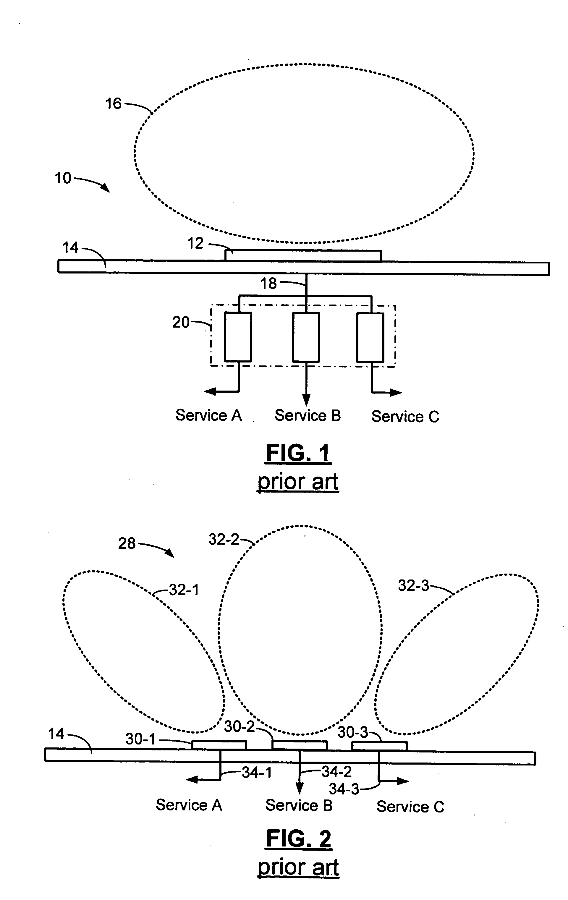 Low-profile, multi-band antenna module