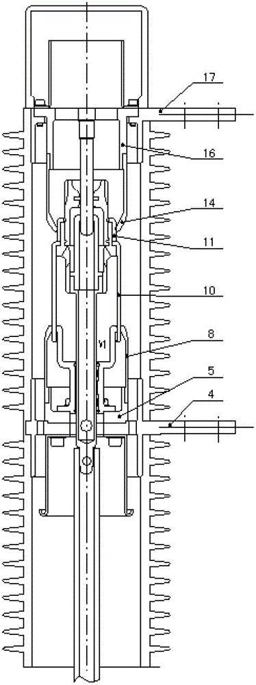 Arc extinguish chamber for sulfur hexafluoride circuit-breaker