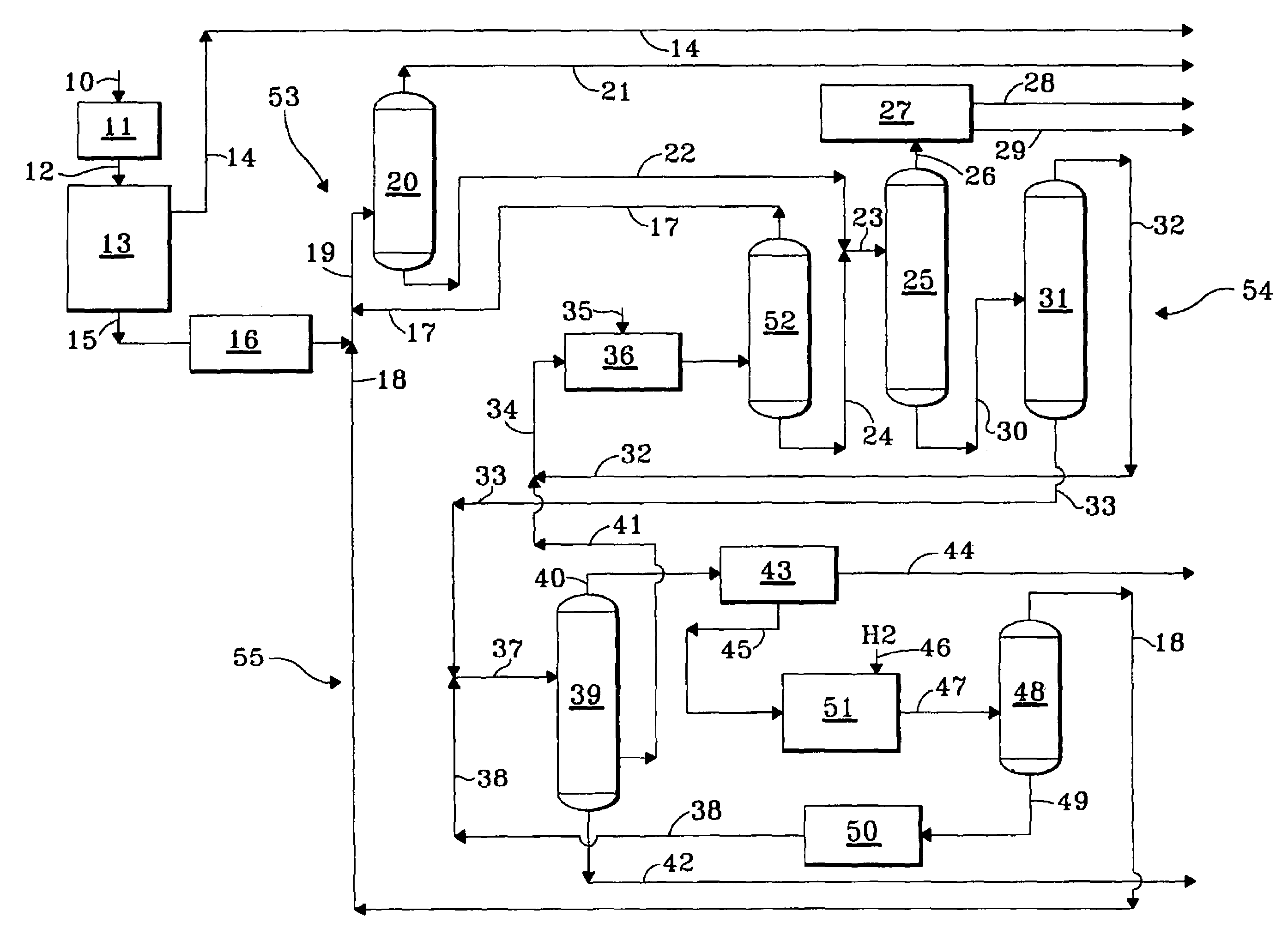 Integrated apparatus for aromatics production