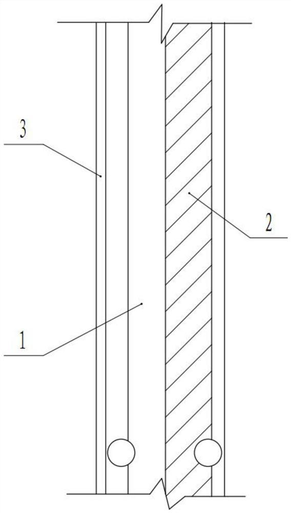 Fabricated partition wall and construction method
