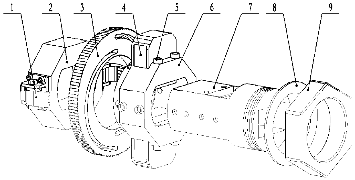 A strain gauge lead wire outlet device