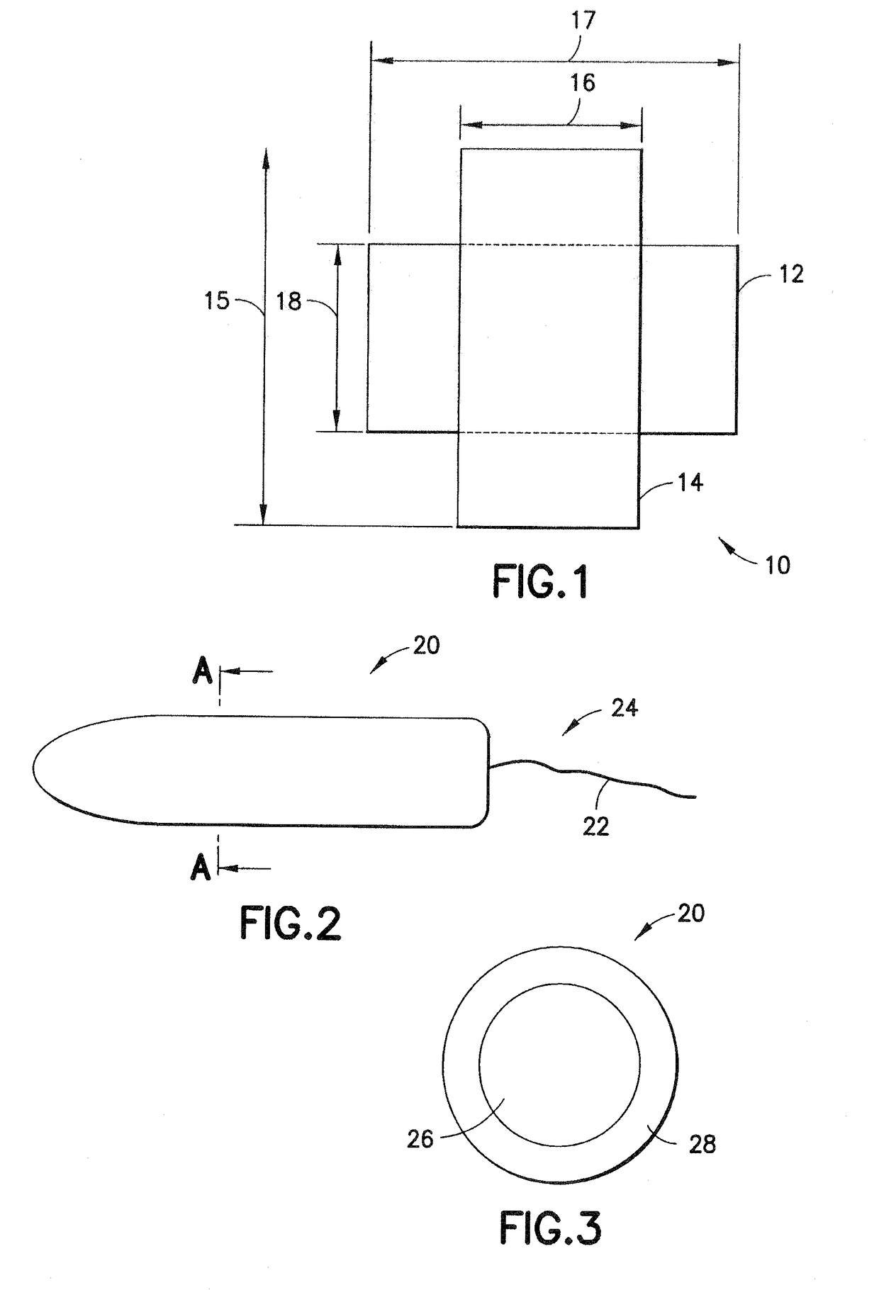 Tampon pledget for increased bypass leakage protection