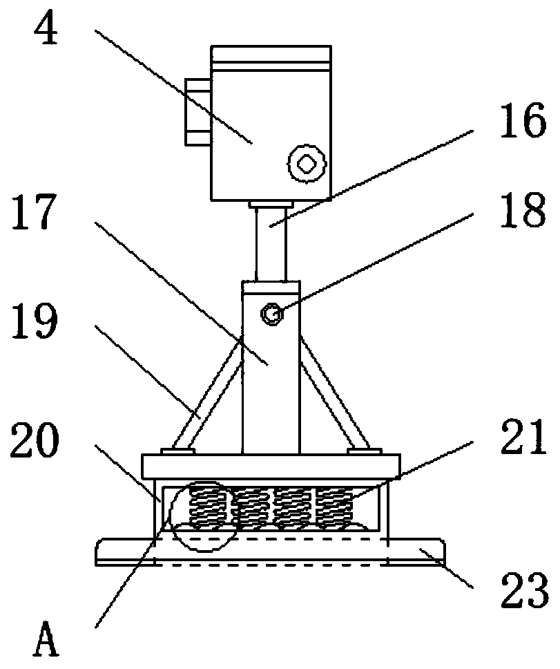 Method for measuring displacement of tamping device of railway track lifting and lining tamping vehicle contactlessly