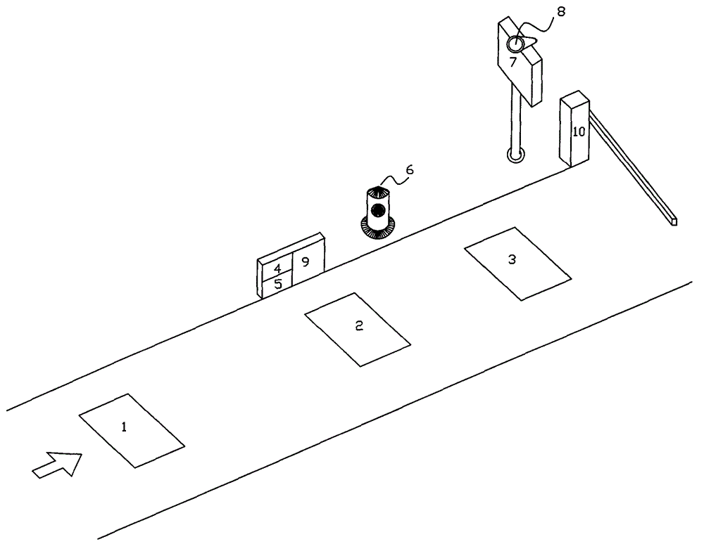 Satisfaction-evaluating system device of detecting service of highway toll station through trumpet