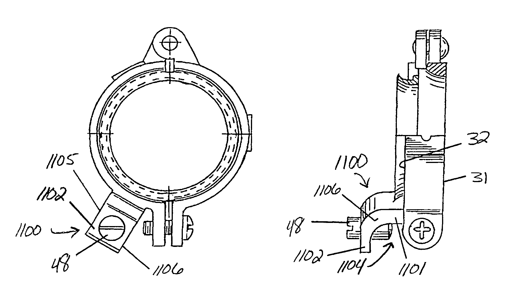Dual-sectioned grounding bushing assembly