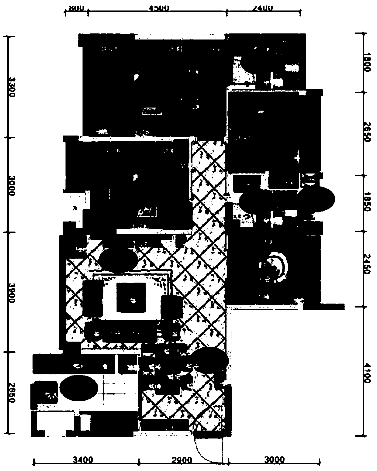 Indoor home automatic layout algorithm for detecting empty room features based on deep learning