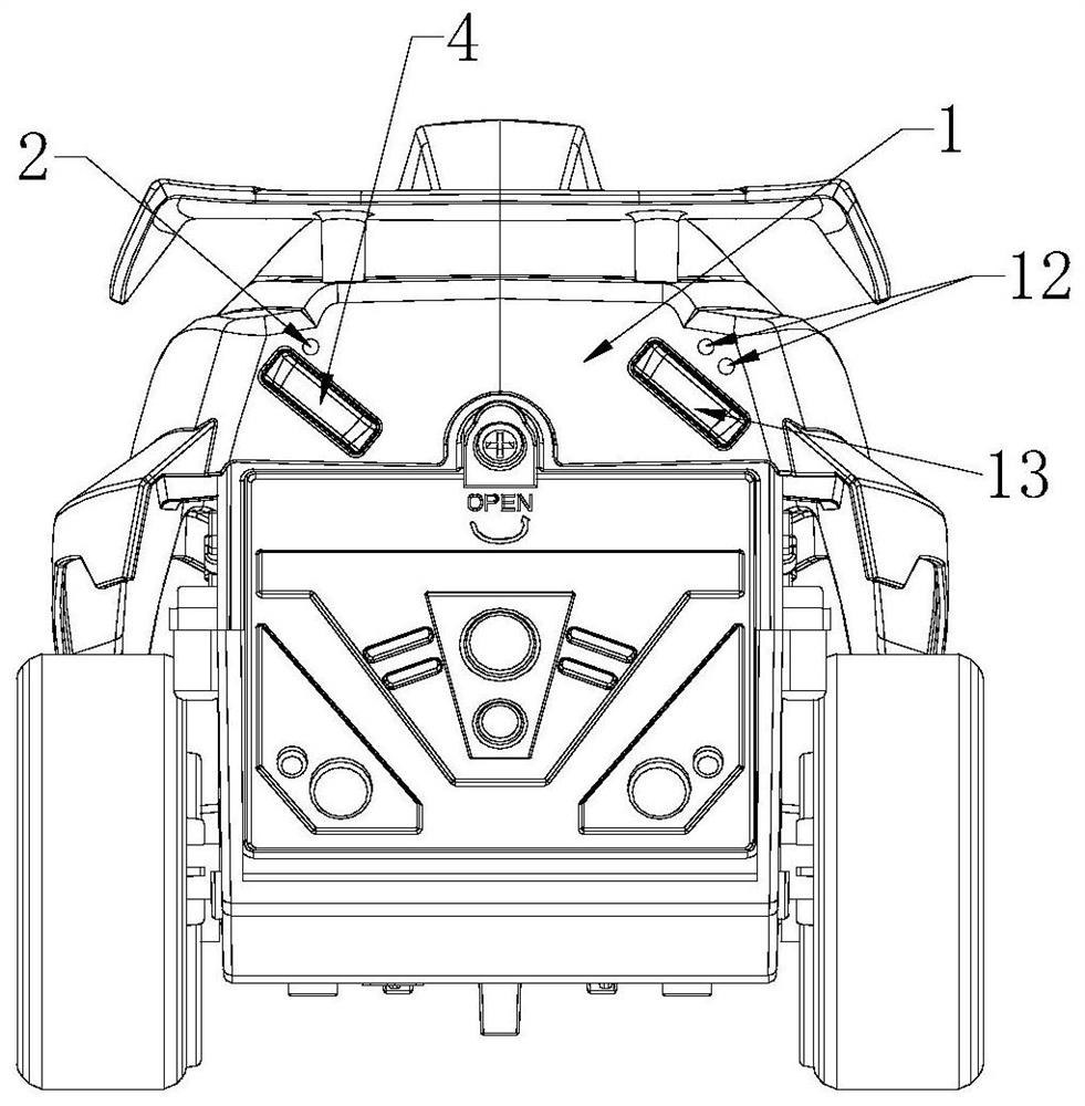 Stunt car upright track adjustment device