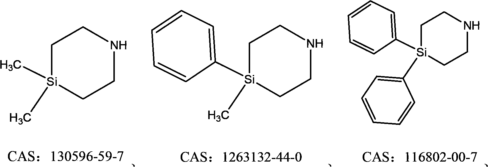 Sila piperidine derivative, preparation method and use thereof