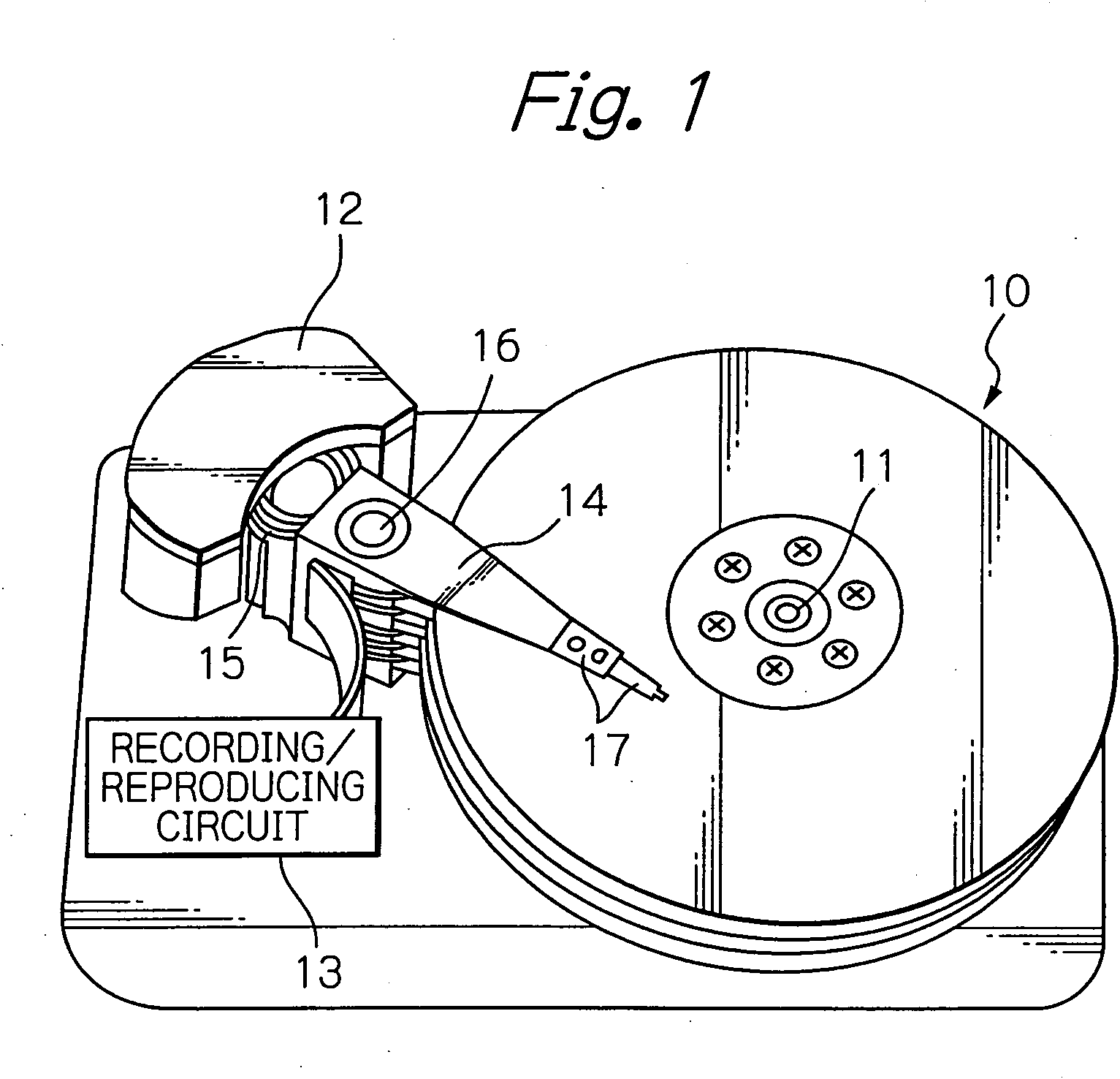 Thin-film magnetic head with heater for adjusting magnetic spacing